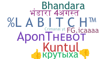 暱稱 - Bhandara