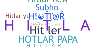 暱稱 - hitlar