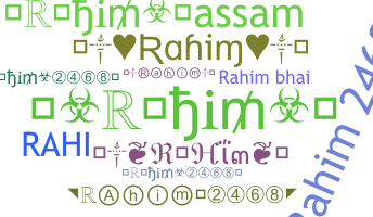 暱稱 - Rahim