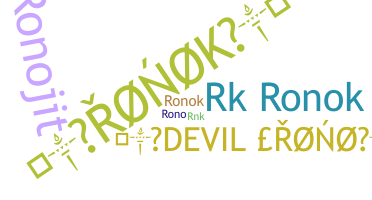 暱稱 - ronok