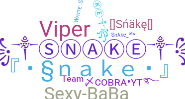 暱稱 - Snake