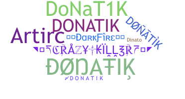 暱稱 - donatik