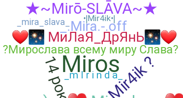 暱稱 - miroslava