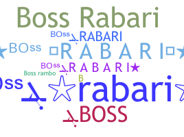 暱稱 - BossRabari