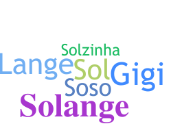 暱稱 - Solange