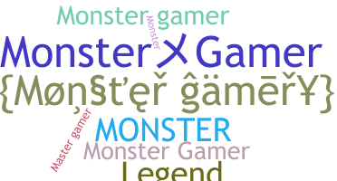 暱稱 - monstergamer