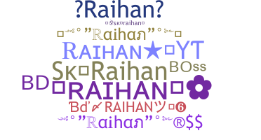 暱稱 - Raihan