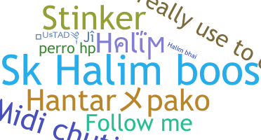 暱稱 - Halim