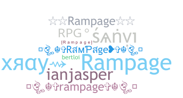 暱稱 - Rampage