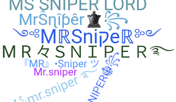 暱稱 - MrSniper