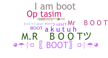 暱稱 - Boot