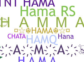 暱稱 - Hama