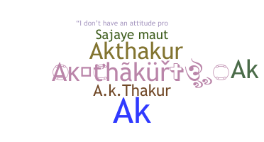 暱稱 - AkThakur