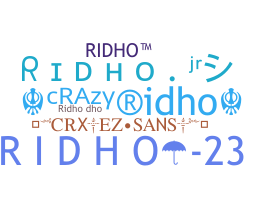 暱稱 - Ridho