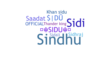 暱稱 - Sidu