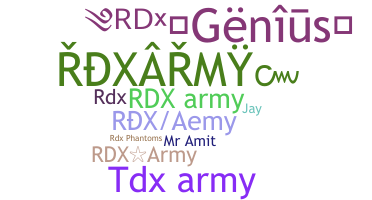 暱稱 - RDXarmy