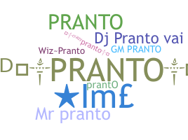 暱稱 - Pranto