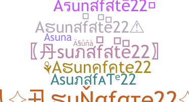 暱稱 - Asunafate22