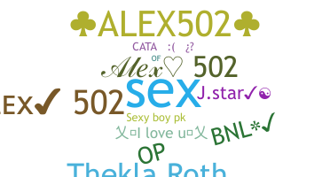 暱稱 - Alex502