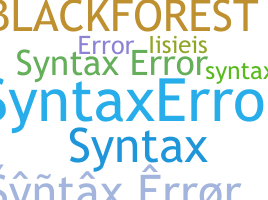 暱稱 - Syntaxerror